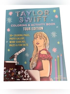 Taylor Swift Coloring & Activity Book - New!